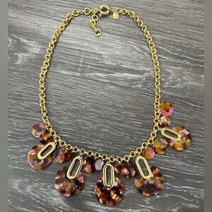 Talbots Confetti Lucite Disc Necklace